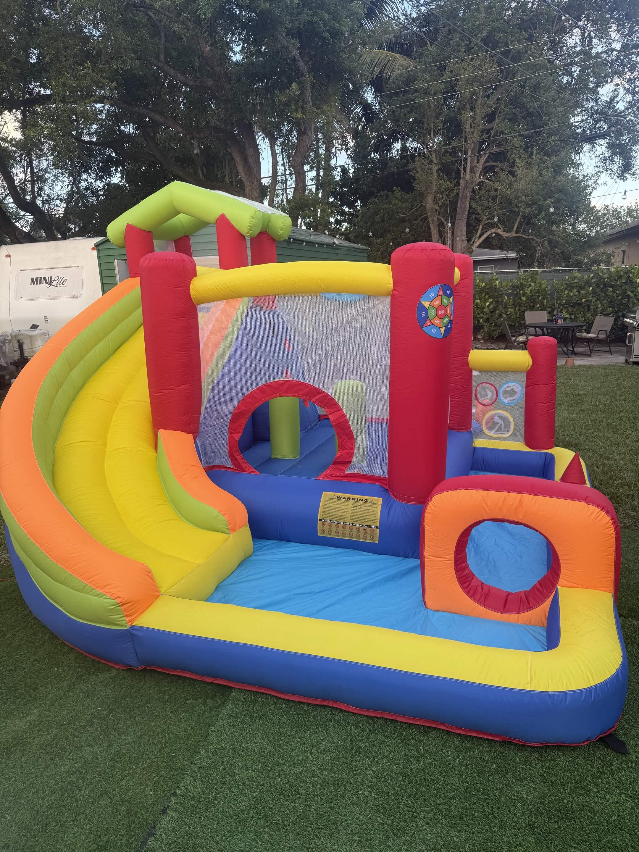 Toddler bounce house party setup 1 by Omnipotent Playhouse