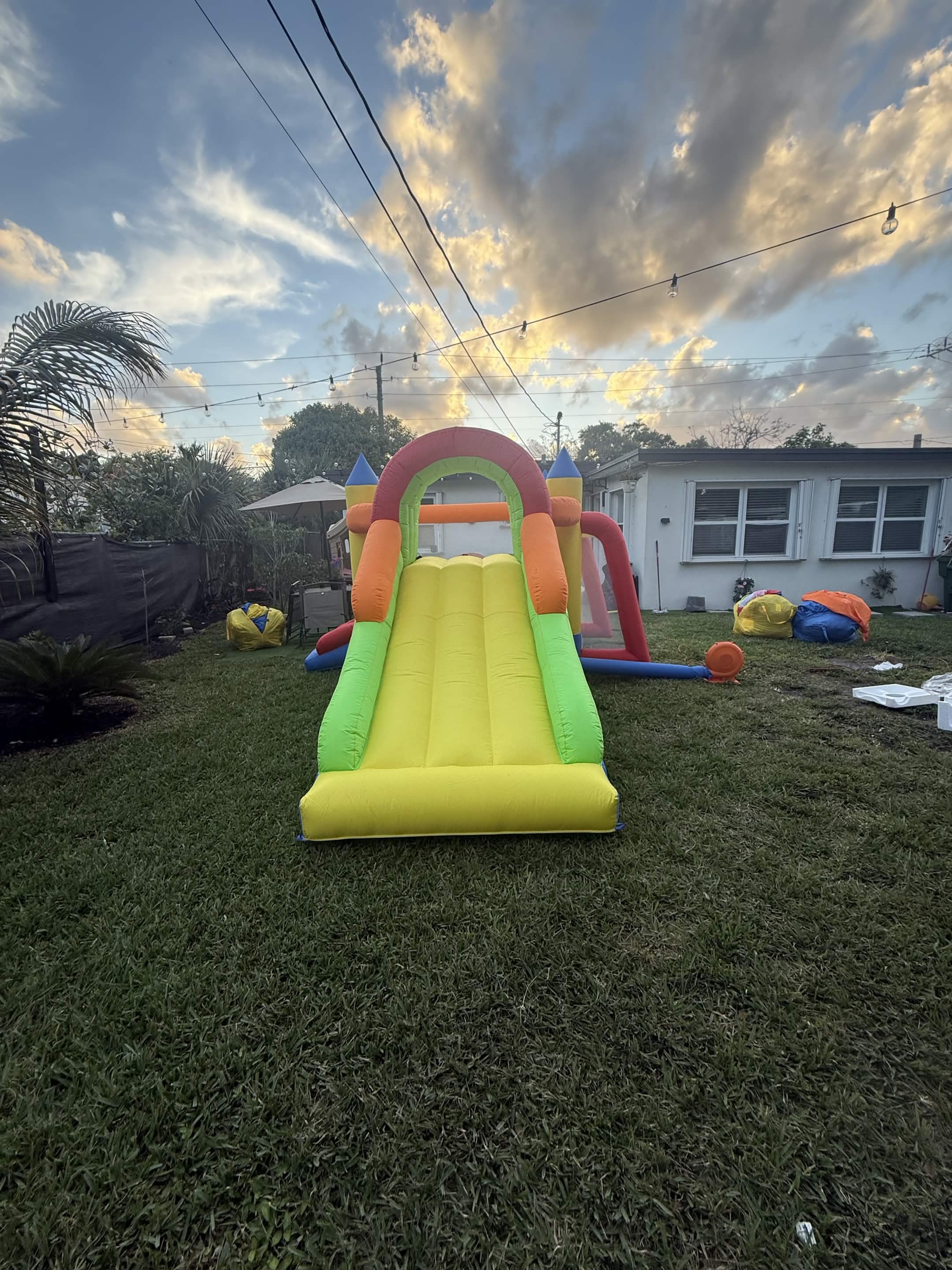 Toddler bounce house party setup 3 by Omnipotent Playhouse